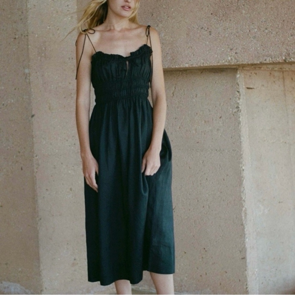 Doen Rhoda Dress Black - S